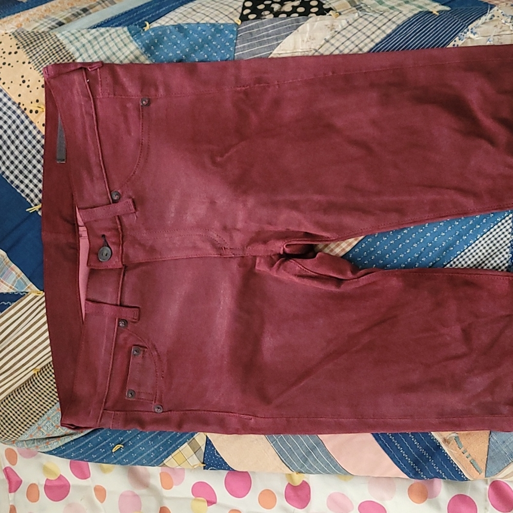 Rag & Bone 100% Lamb Leather Red Jeans